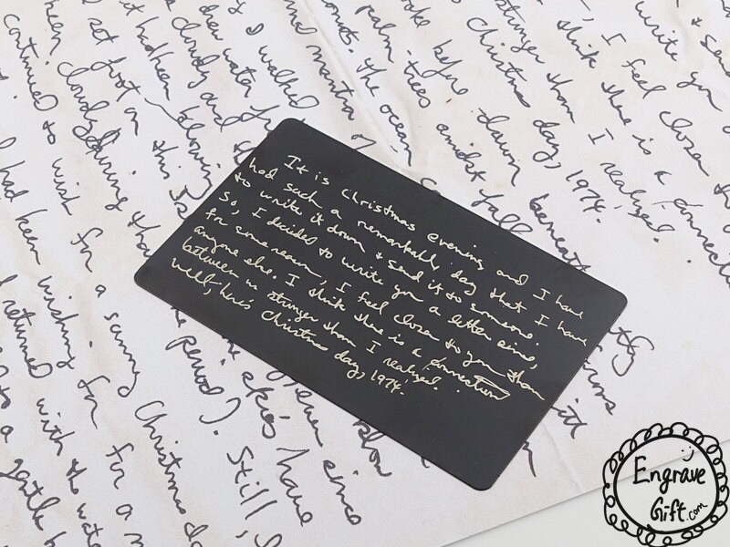 Personalisierte Stahl Metall Brieftasche Karte Für Freund-Vater Der Braut Oder Sohn - Geschenk Inschrift von EngraveGift