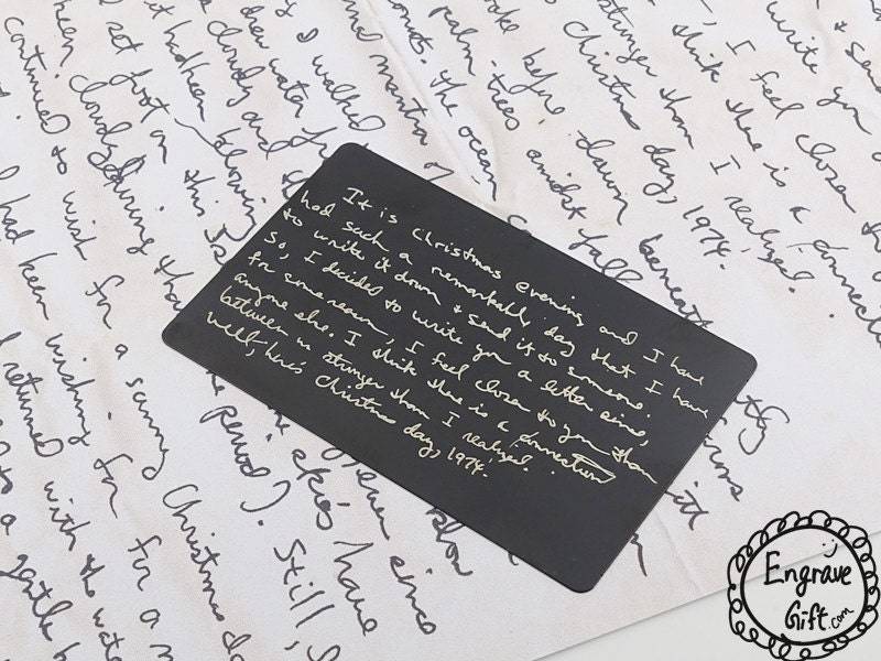 Personalisierte Stahl Metall Brieftasche Karte Für Freund-Vater Der Braut Oder Sohn - Geschenk Inschrift von EngraveGift