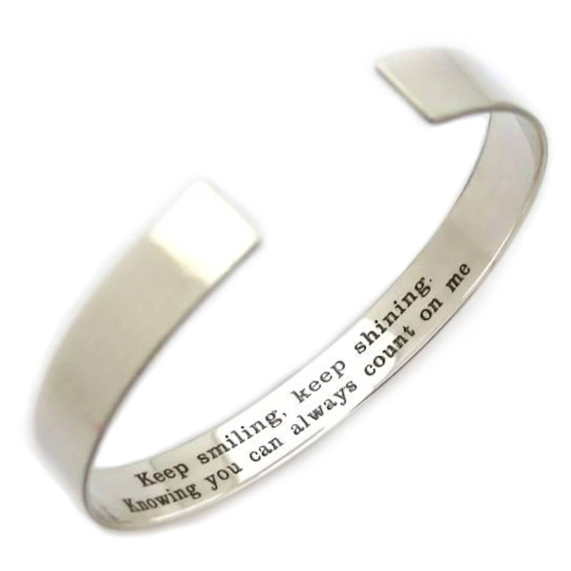 Versteckte Nachricht Armband Für Frauen Personalisiertes Geschenk Sie Inspirierendes 925 Sterling Silber Manschette Geburtstagsgeschenk Versteckte Nachricht Armband Für Frauen Personalisiertes Geschenk Sie Inspirierendes 925 Sterling Silber Manschette Geburtstagsgeschenk von EngravedJewelry