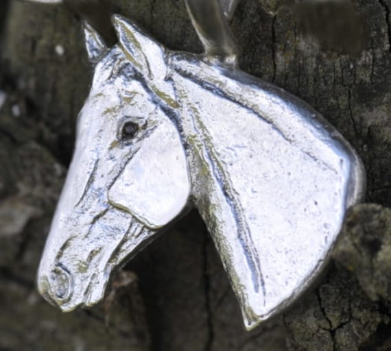 Benutzerdefinierte Pferd Anhänger, Silber 9Ct Gold Denkmal, Andenken, Denkmal Von Ihren Eigenen Fotos von Enigmahorse