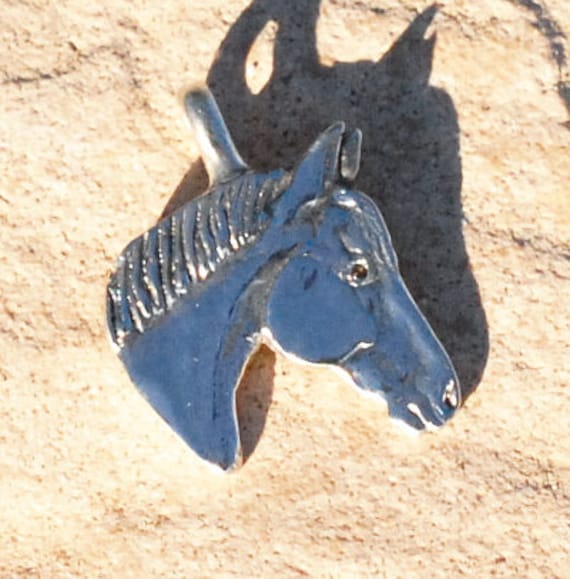 Benutzerdefinierte Pferd Anhänger, Silber 9Ct Gold Denkmal, Andenken, Denkmal Von Ihren Eigenen Fotos von Enigmahorse