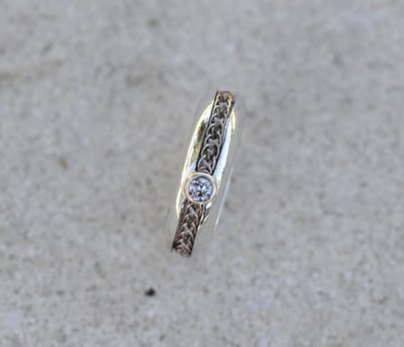 Benutzerdefinierte Rosshaar-Ring, Sterling Silber Gold Rose Diamant-Pferd-Ring, Asche-Ring Benutzerdefinierte Rosshaar-Ring, Sterling Silber Gold Rose Diamant-Pferd-Ring, Asche-Ring von Enigmahorse