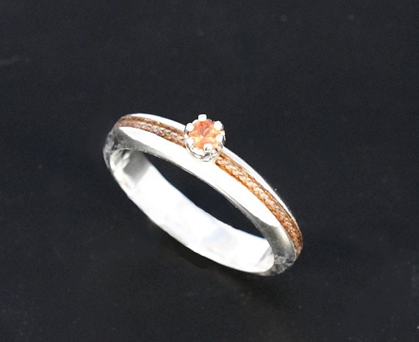 Benutzerdefinierte Rosshaar Ring, Sterling Silber Ring, 9Ct Gold Ring, Asche Schmuck, Asche Ring Benutzerdefinierte Rosshaar Ring, Sterling Silber Ring, 9Ct Gold Ring, Asche Schmuck, Asche Ring von Enigmahorse