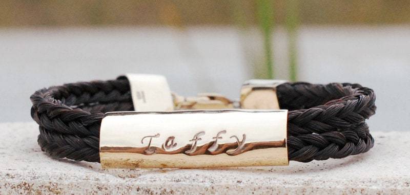 Maßgeschneidertes Pferdehaararmband, Sterling Silber Pferdehaar-Armband, Mit Eigenen Pferden Haare, Pferdekutsche, Pferdeschmuck, Pferdegeschenk von Enigmahorse