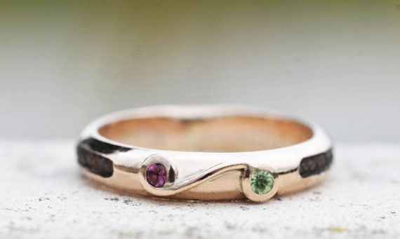 Personalisierter Pferdehaar Ring, Sterling Silber Gold Rose Haustier Fell Asche Gedenkring Personalisierter Pferdehaar Ring, Sterling Silber Gold Rose Haustier Fell Asche Gedenkring von Enigmahorse