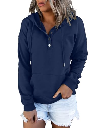 Eniloyal Hoodie Damen Kapuzenpullover Sweatshirt mit Kapuze Pullover Herbst Kapuzenpulli Hoody Pulli Langarm Shirt von Eniloyal
