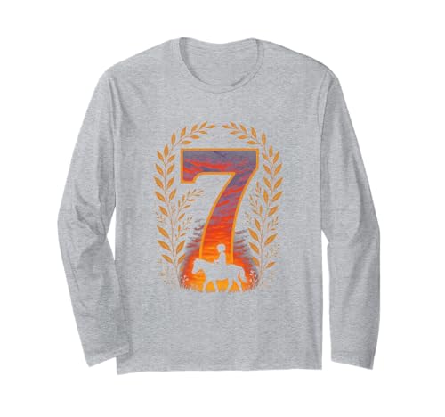 Pferde Reiterin Pferd Mädchen Tochter Schwester Langarmshirt von Enkelin Geburtstag Geburtstagsgeschenk