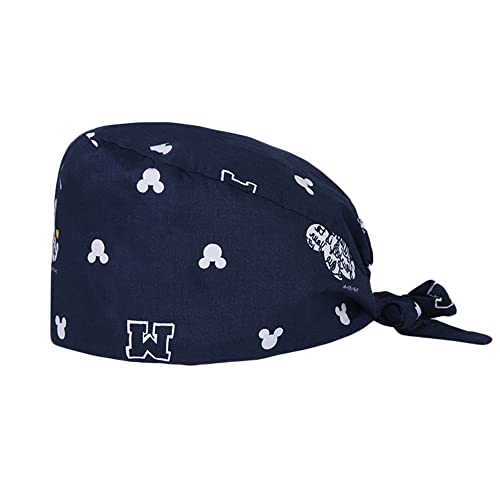 Funcl Cute Printed Working Cap Bouffant Turban Cap with Schweißband Adjustable Tie Back Hats for Women/Me - - Einheitsgröße von Enkudc