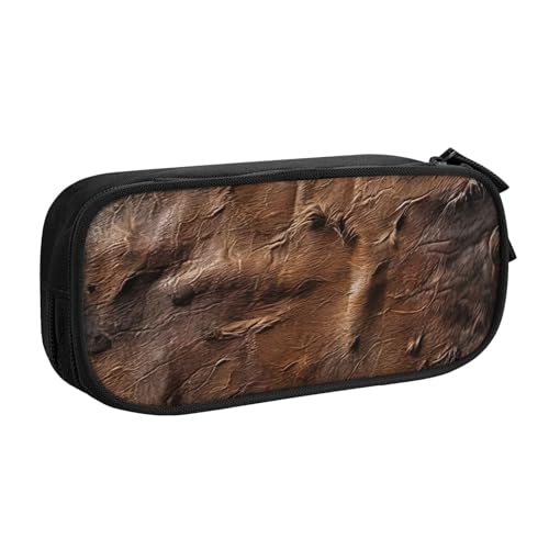 EnkzpoHen Federmäppchen aus braunem Rindsleder, Kunstdruck, hohe Kapazität, Reise-Federmäppchen für Büro und Zuhause, doppellagiger Reißverschluss, Schwarz , Einheitsgröße, Schulranzen-Set EnkzpoHen Federmäppchen aus braunem Rindsleder, Kunstdruck, hohe Kapazität, Reise-Federmäppchen für Büro und Zuhause, doppellagiger Reißverschluss, Schwarz , Einheitsgröße, Schulranzen-Set von EnkzpoHen