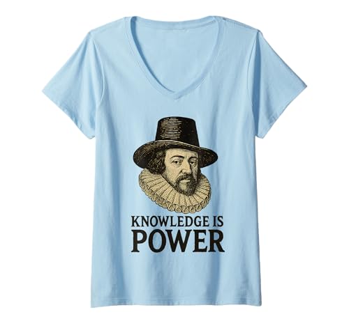 Damen Enlightenment - Wissen ist Macht T-Shirt T-Shirt mit V-Ausschnitt Damen Enlightenment - Wissen ist Macht T-Shirt T-Shirt mit V-Ausschnitt von Enlightened Tees