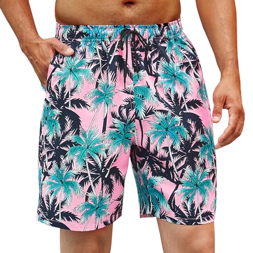 Enlision Badehose für Herren Kurze Freizeit Badehose Herren Schnelltrocknend Badeshorts für Herren Hawaii mit Taschen Freizeit Strandhose Schwimmhose L von Enlision