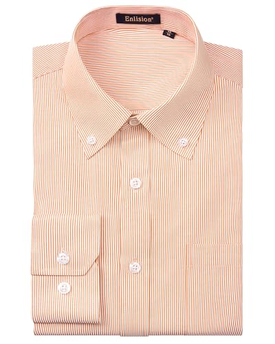 Enlision Herren Hemd Langarm Gestreiftes Hemd in Rosa Sommer Freizeithemden Businesshemd Regular Fit mit Knöpfen 4XL Enlision Herren Hemd Langarm Gestreiftes Hemd in Rosa Sommer Freizeithemden Businesshemd Regular Fit mit Knöpfen 4XL von Enlision