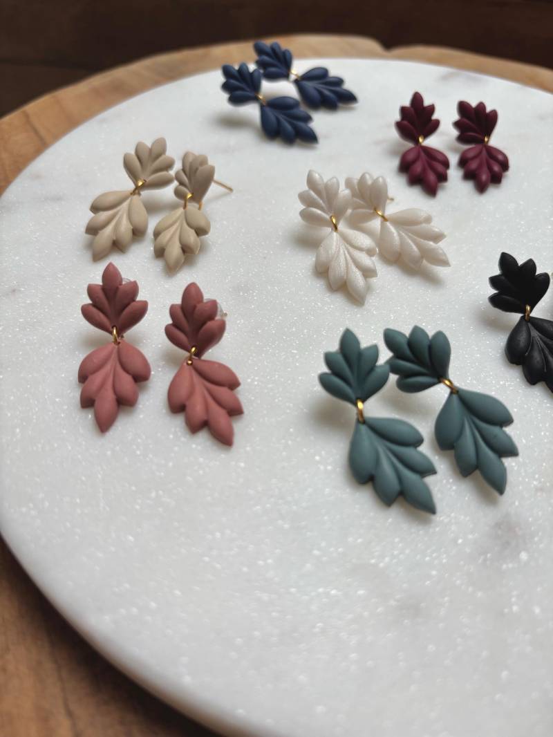 Ohrringe Polymerclay „Blütenstaub" von Enoughtobe