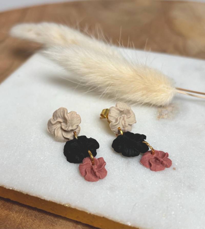 Polymerclay Ohrringe „Bloom" von Enoughtobe
