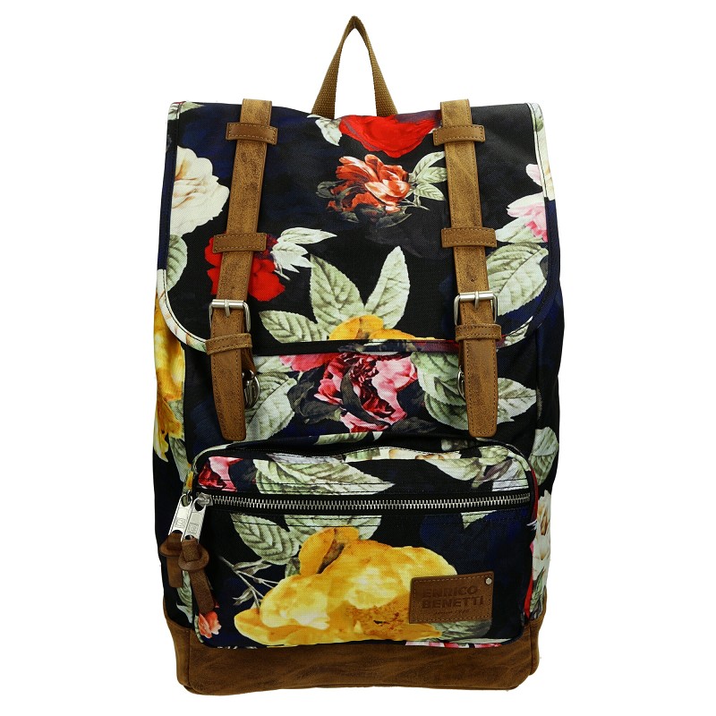 ENRICO BENETTI SANTIAGO LAPTOP RUCKSACK 17"-MULTI ROSES von Enrico Benetti