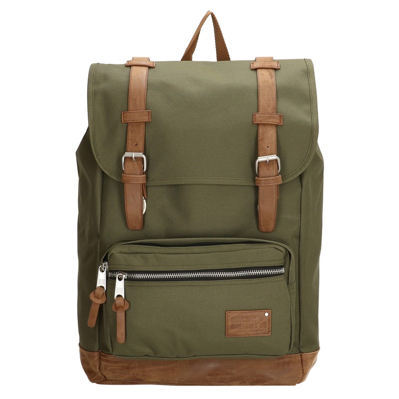 ENRICO BENETTI SANTIAGO Laptop Rucksack 17"-Olive von Enrico Benetti