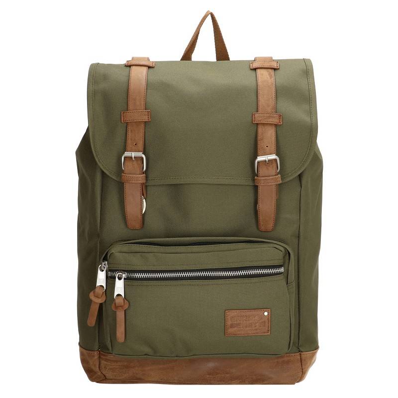 ENRICO BENETTI SANTIAGO Laptop Rucksack 17"-Olive von Enrico Benetti