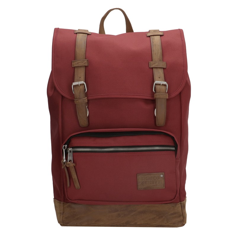 ENRICO BENETTI SANTIAGO Laptop Rucksack 17"-Rot von Enrico Benetti