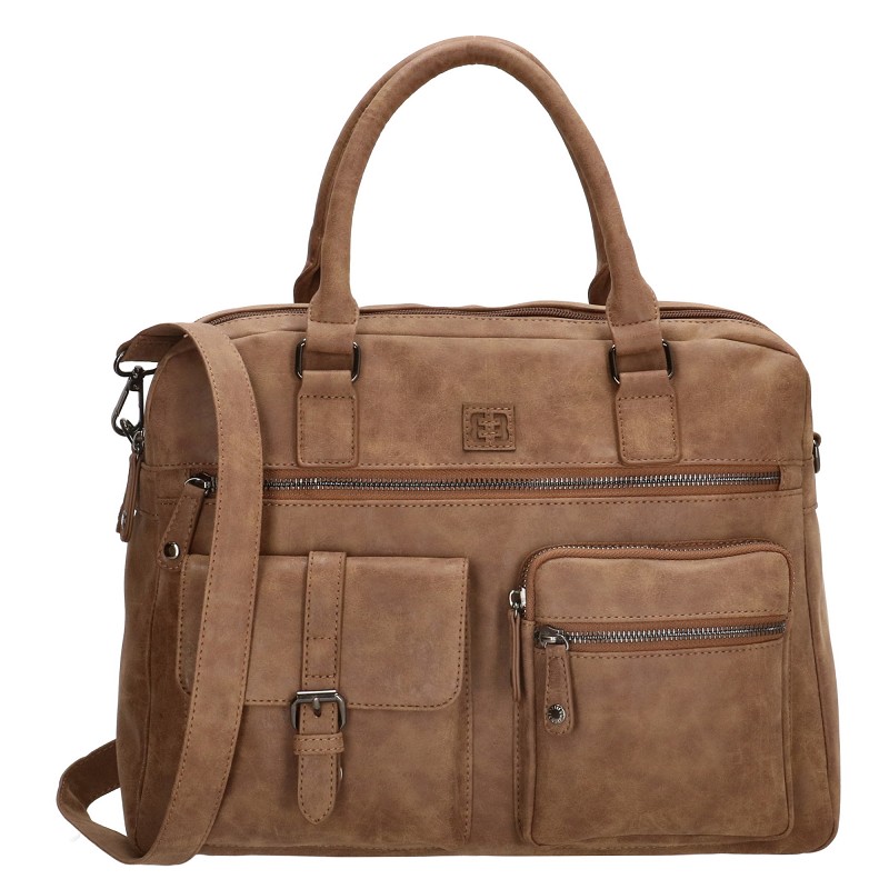 Enric Benetti Ardèche Handtasche 15"-Camel von Enrico Benetti