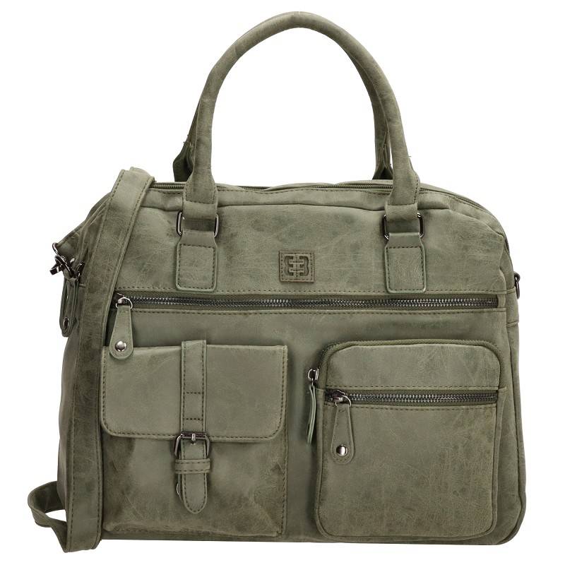 Enric Benetti Ardèche Handtasche 15"-Olive von Enrico Benetti