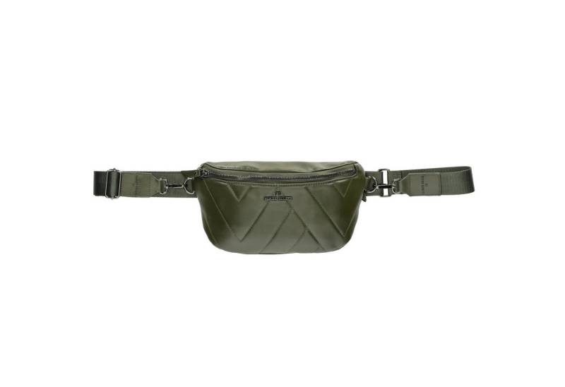 Enrico Benetti Bauchtasche Umhängetasche Crossbodytasche aus Lederimitat (Damen Handtasche, Gürteltasche), mit breitem Schultergurt, in Schwarz, Grau, Oliv und Old Pink von Enrico Benetti