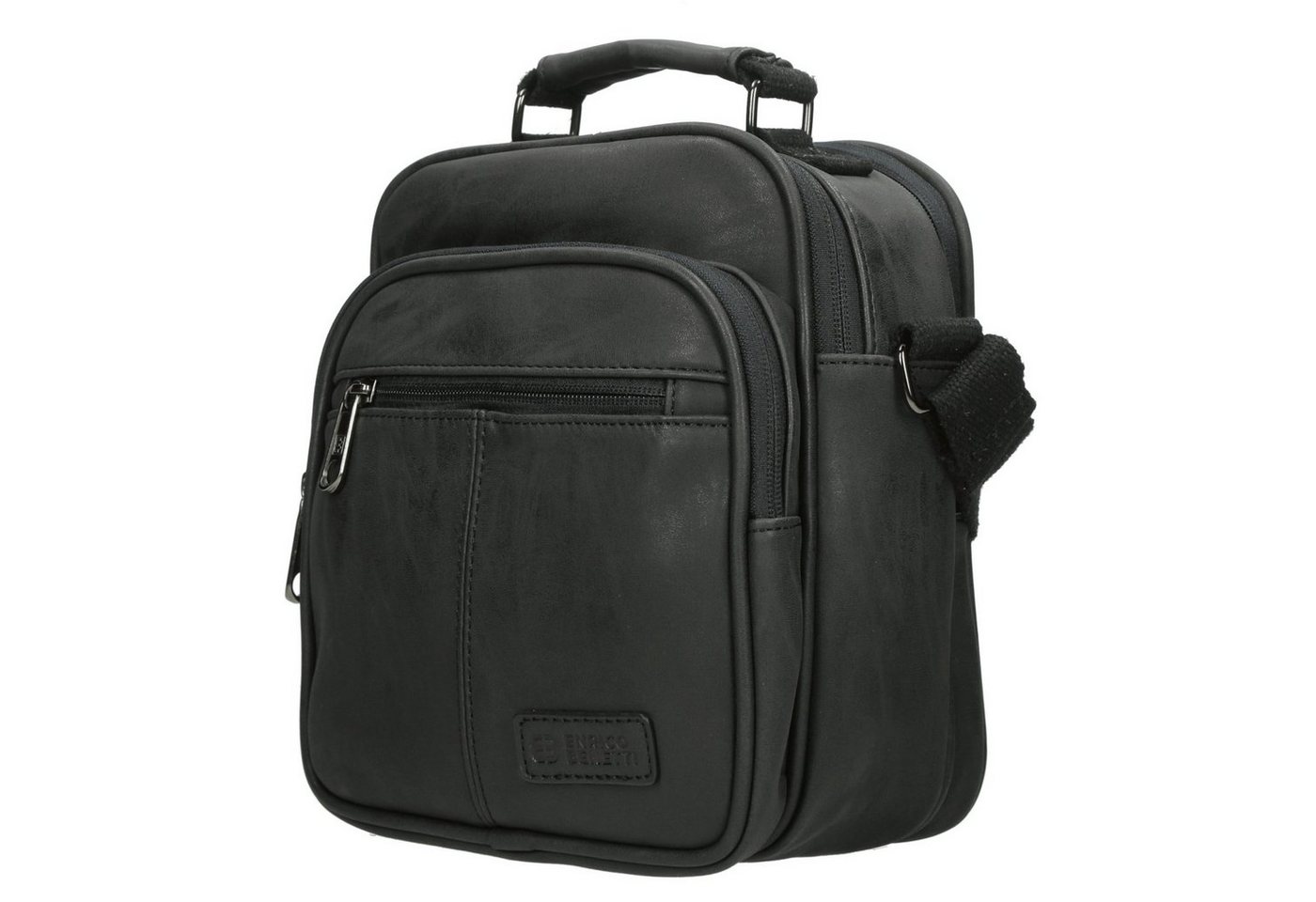 Enrico Benetti Flugumhänger Fliegertasche Schwarz Kunstleder (Stück, 1-tlg., 1 Tasche), Reportertasche Arbeitstasche von Enrico Benetti