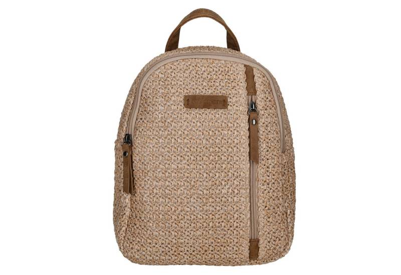 Enrico Benetti Freizeitrucksack Rucksack Damen klein - Cityrucksack - Freizeitrucksack leicht (mit verstellbaren Schultergurten, Freizeitrucksack leicht), aus Polyester in toller Bastoptik von Enrico Benetti