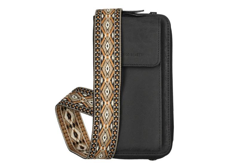 Enrico Benetti Handytasche Kleine Umhängetasche Damen - mit Geldbörse (2in1 Crossbody Tasche, 1-tlg., zum umhängen), kompatibel mit Apple iPhone 13, 14, 15, 16 Pro, Pro Max, Plus von Enrico Benetti