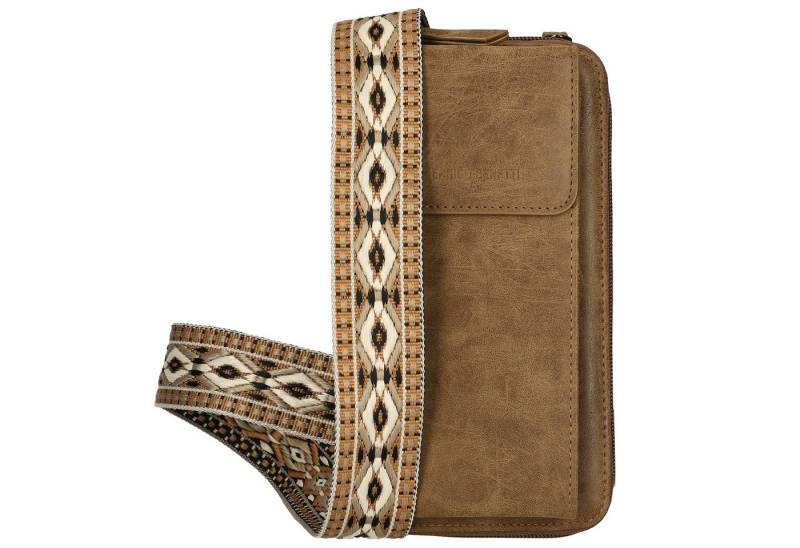 Enrico Benetti Handytasche Kleine Umhängetasche Damen - mit Geldbörse (2in1 Crossbody Tasche, 1-tlg., zum umhängen), kompatibel mit Apple iPhone 13, 14, 15, 16 Pro, Pro Max, Plus von Enrico Benetti