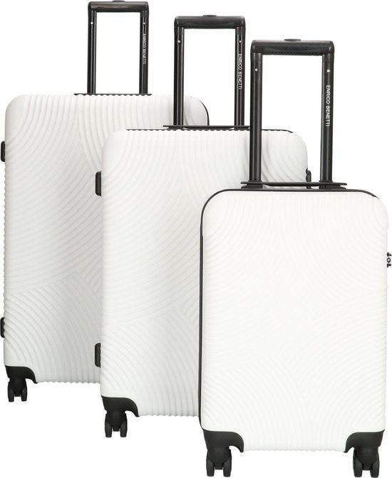 Enrico Benetti Louisville kofferset 3 teilig-White von Enrico Benetti