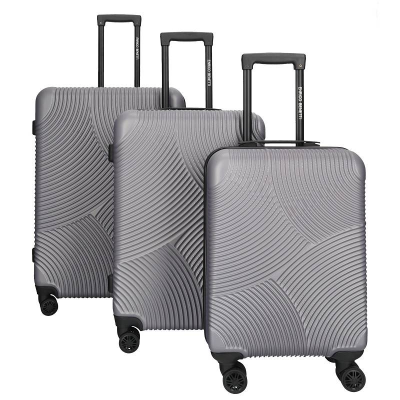 Enrico Benetti Louisville kofferset driedelig-Grey von Enrico Benetti
