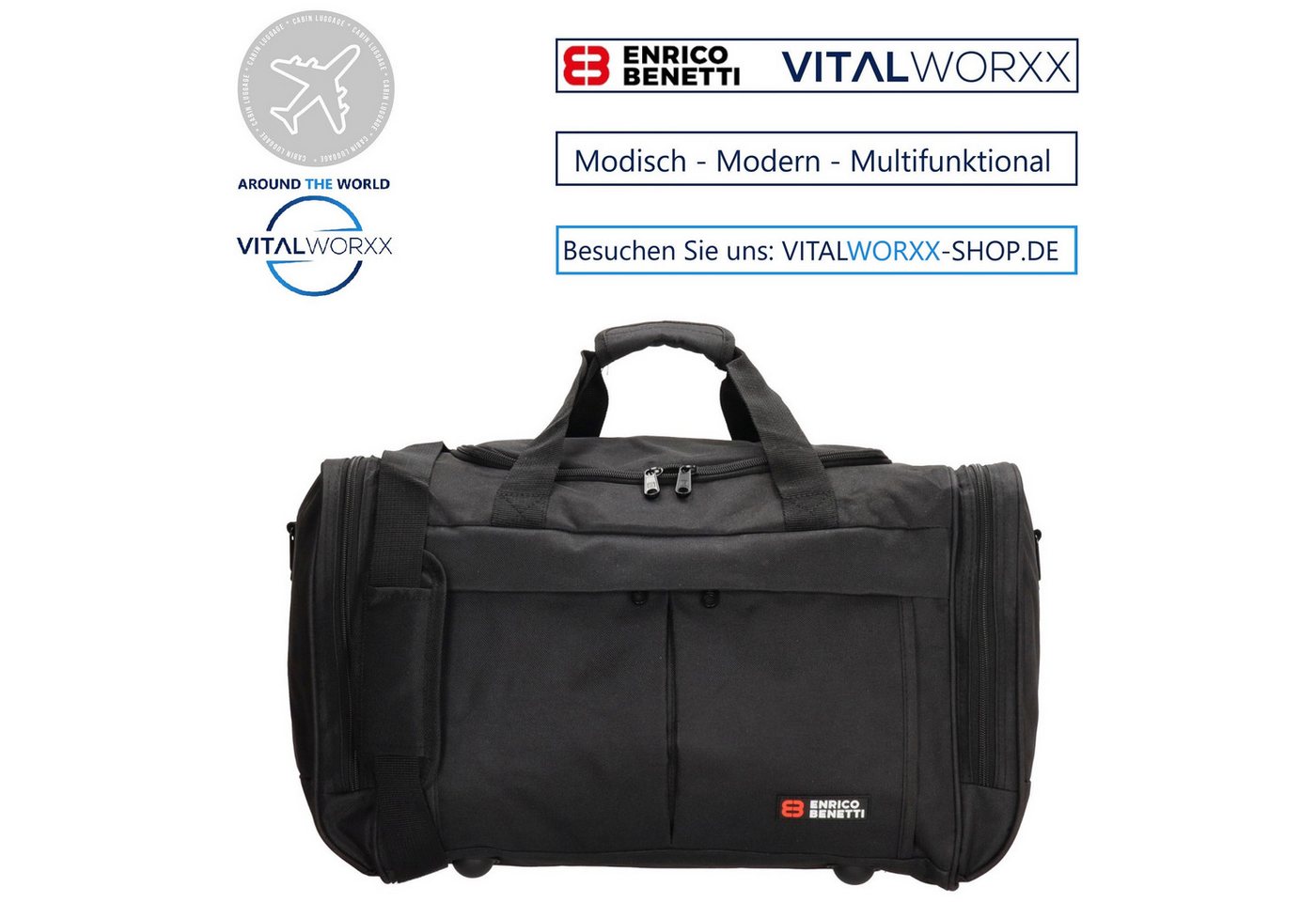 Enrico Benetti Reisetasche Sporttasche Fitnesstasche Reisetasche Breite 55 cm oder 65 cm Enrico Benetti Reisetasche Sporttasche Fitnesstasche Reisetasche Breite 55 cm oder 65 cm von Enrico Benetti