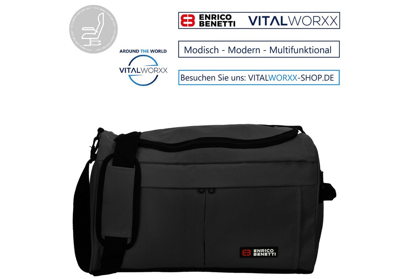 Enrico Benetti Reisetasche Reisetasche ENRICO BENETTI kompakte Sporttasche Fitnesstasche Enrico Benetti Reisetasche Reisetasche ENRICO BENETTI kompakte Sporttasche Fitnesstasche von Enrico Benetti