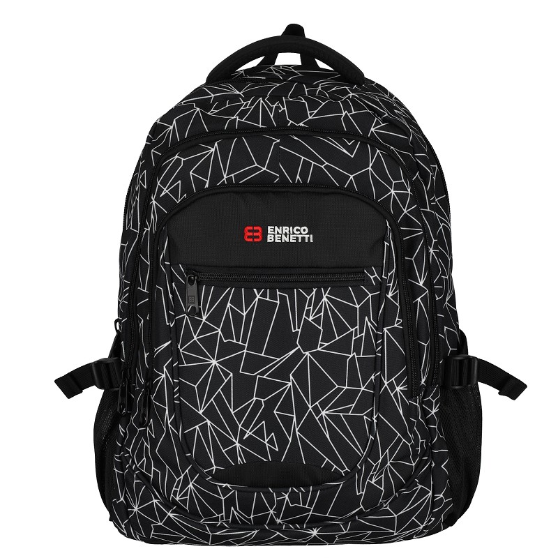 Enrico Benetti Santa Cruz 17.3'' Laptop Rucksack-Schwarz Weiß von Enrico Benetti