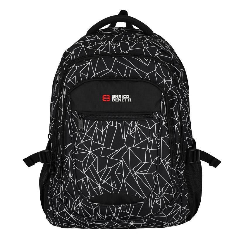 Enrico Benetti Santa Cruz 17.3'' Laptop Rucksack-Schwarz Weiß von Enrico Benetti