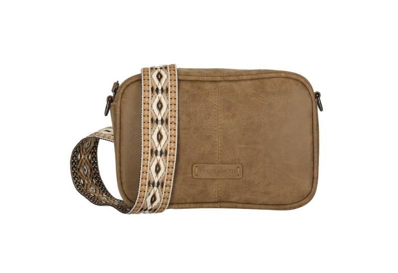 Enrico Benetti Schultertasche Umhängetasche Damen kleine Crossbody Tasche (mit breitem Schultergurt, in trendigem Muster), Handtasche aus Lederimitat von Enrico Benetti