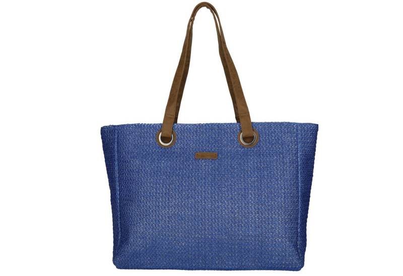 Enrico Benetti Strandtasche Badetasche mit Reißverschluss Damen Herren (Shopper, groß), in schöner Bastoptik von Enrico Benetti