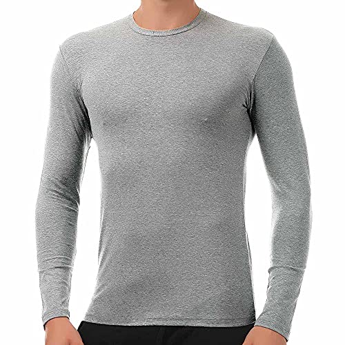 Enrico Coveri (3pack Trikotk Langarm Lang Baumwolle Bielastischem (It 48/50, Grau) von Enrico Coveri