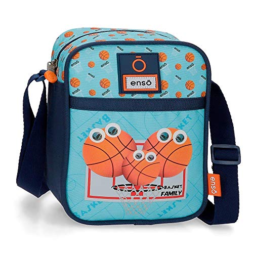 Enso Basket Family Umhängetasche Blau 15x19x10 cms Polyester von Enso