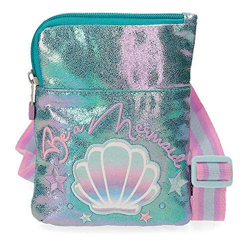Enso Be a Mermaid Umhängetasche Grün 13x16x1,5 cms Polyester von Enso