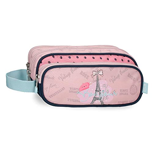 Enso Bonjour Triple Case Pink 22x10x9 cm Polyester von Enso