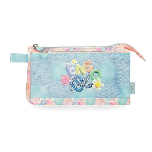 Enso Bubbles Federmäppchen, dreifach, Mehrfarbig, 22 x 12 x 5 cm, Polyester von Enso