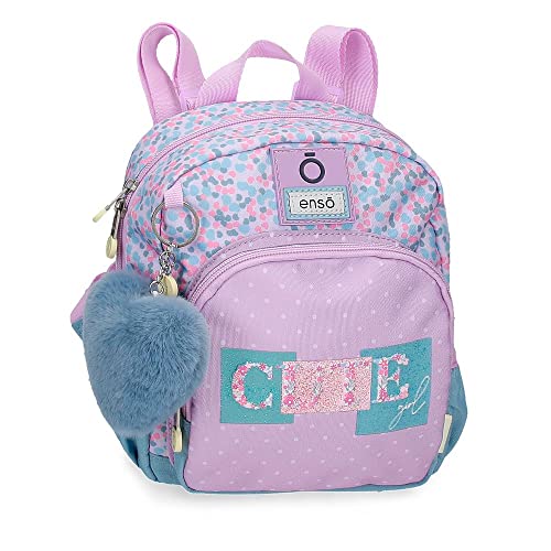 Enso Süßes Mädchen Kleiner Rucksack Lila 19x23x8 cm Polyester 3,5L von Enso