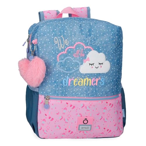 Enso Dreamer Rucksack, Blau, 25 x 32 x 12 cm, Polyester von Joumma Bags, blau, Wanderrucksack von Enso