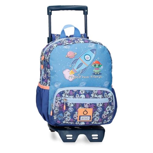 Enso New Friends Wanderrucksack blau 23 x 28 x 10 cm Polyester von Enso