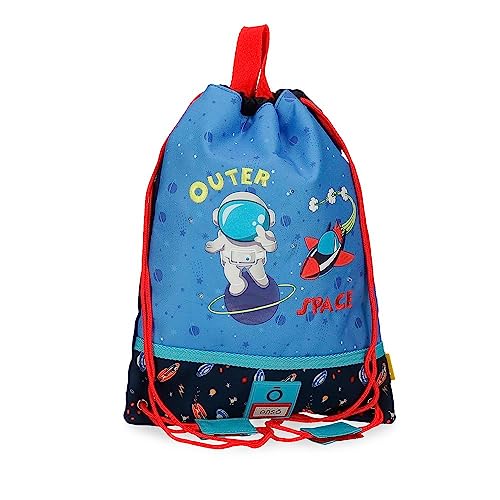 Enso Outer Space Umhängetasche für Snacks, Mehrfarbig, 27 x 34 cm, Polyester, bunt, Talla única, Umhängetasche für Müsli von Enso