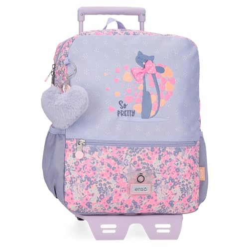 Enso So Pretty Vorschulrucksack mit Trolley, Mehrfarbig, 25 x 32 x 12 cm, Polyester, bunt, 25x32x12 cms, Wanderrucksack von Enso