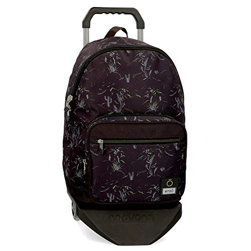 Enso West Rucksack mit Trolley Schwarz 31x42x15 cms Polyester 23.94L von Enso