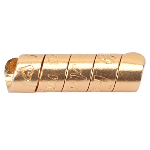 Barthaarperlen, Aluminium Vintage Bartperlen DIY Dekoration Haarschmuck für Party für Frauen für Männer für den täglichen Gebrauch(Gold) von Entatial