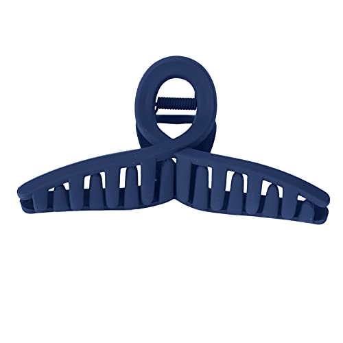 Haarklammern, Acetatfolie Rutschfeste Starke Krallen Haarklammern zum Kochen zum Waschen des Gesichtes für Frauen für Mädchen zum Make-up(Navy blau) von Qinlorgo